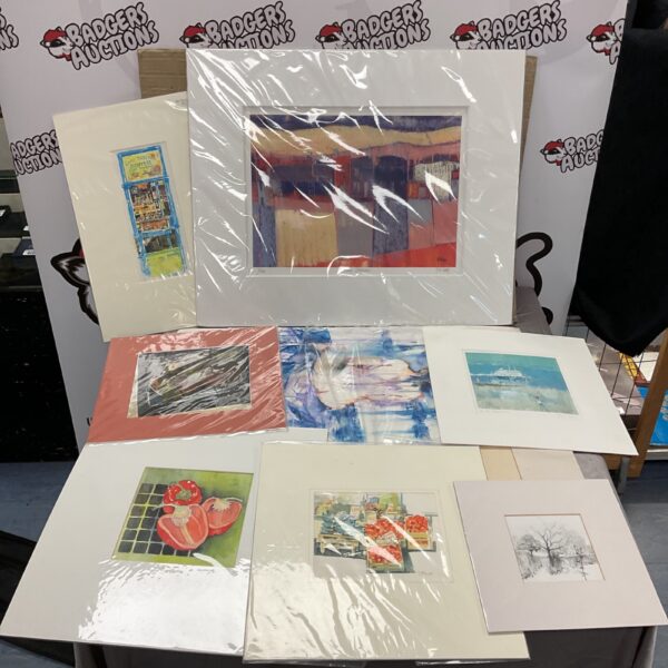 Collection of local artist artwork and limited edition prints.