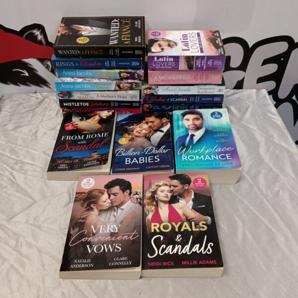 Vintage Mills & Boon novels collection, romantic paperback books.