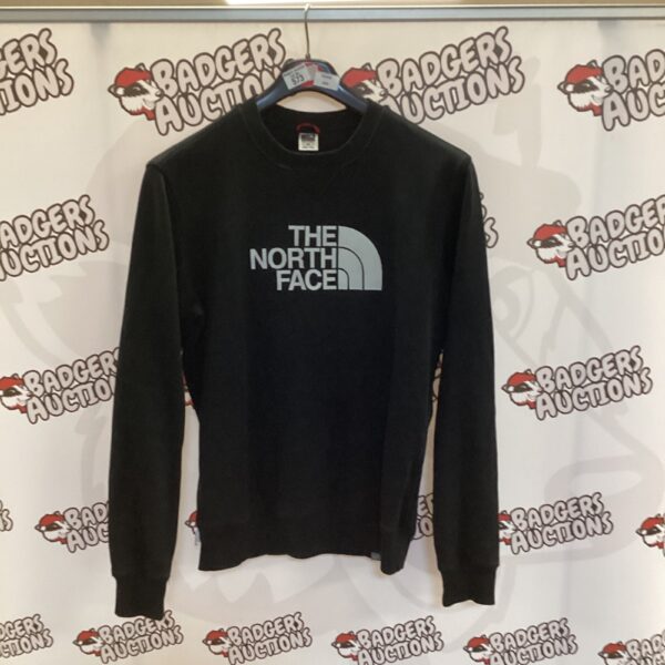 Men's North Face fleece jumper size M, pre-owned outdoor clothing.