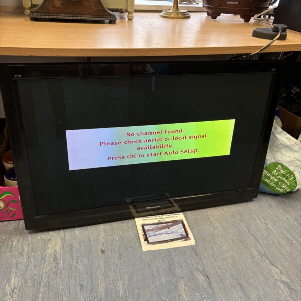 Used Panasonic 42 inch flatscreen TV for home entertainment.