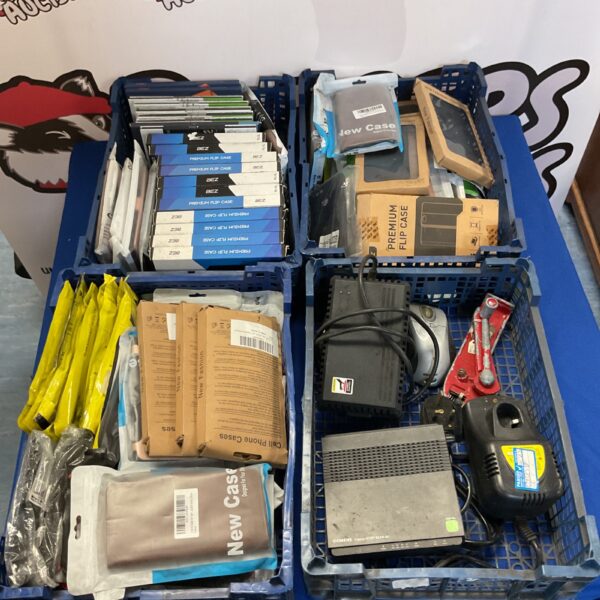 Bulk lot of new phone cases in original packaging.