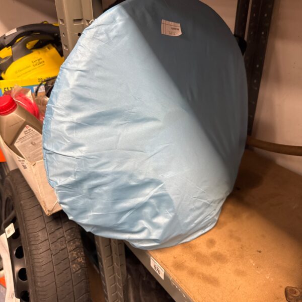 Compact pop up single person tent presented as-found.