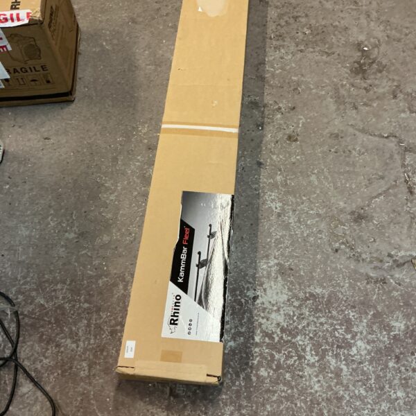 Rhino Kammbar roof bars in original packaging for vehicle roof transport.