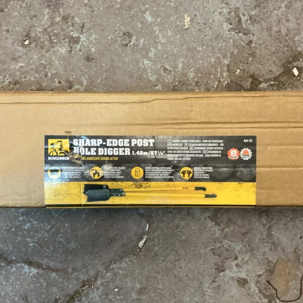 Used Roughneck Sharo Edge post hole digger for garden and farm work.