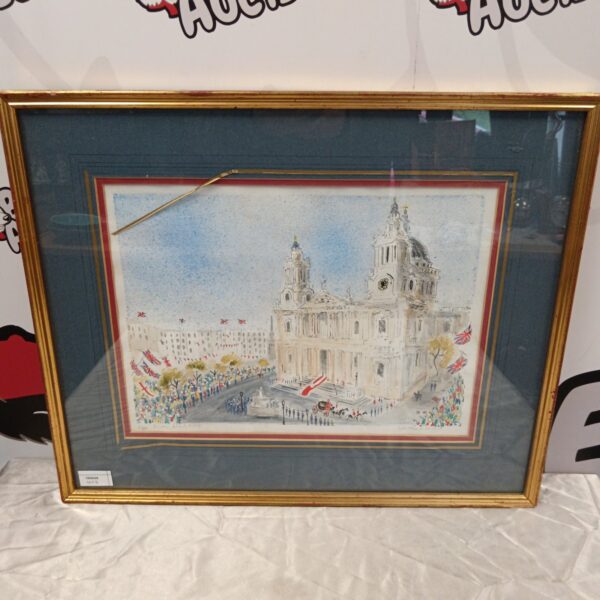Signed limited edition royal wedding print by V H Drummond.