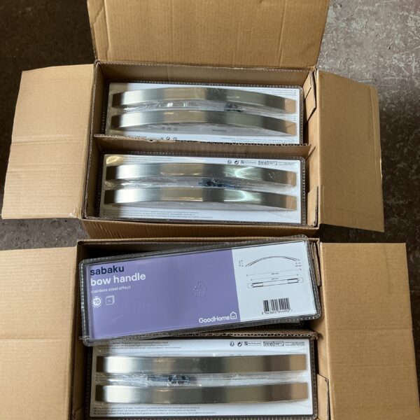 Two boxes of Sabaka steel bow handles, 260mm length.