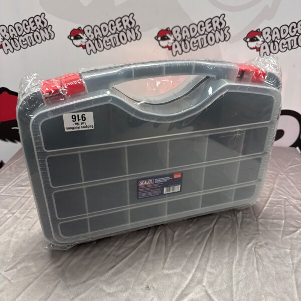 New Sealey 42 compartment organiser box for tool and parts storage.