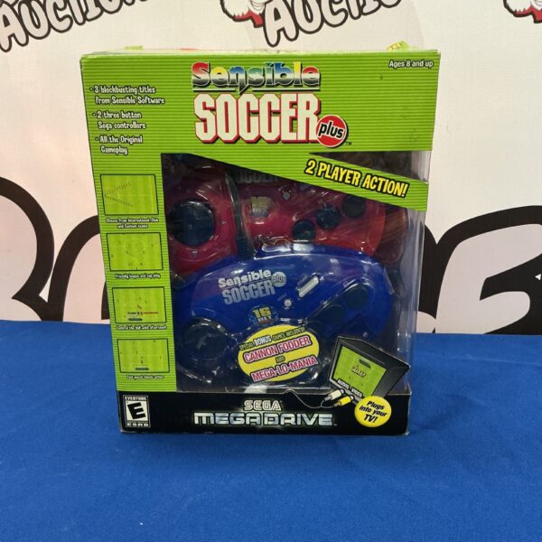 Sega Mega Drive Sensible Soccer game cartridge and case