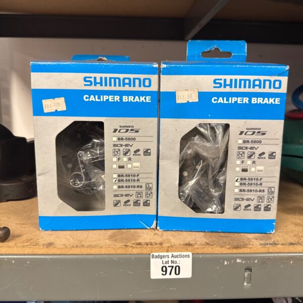 Shimano 105 BR-5800 brake calipers in good condition for road bikes.