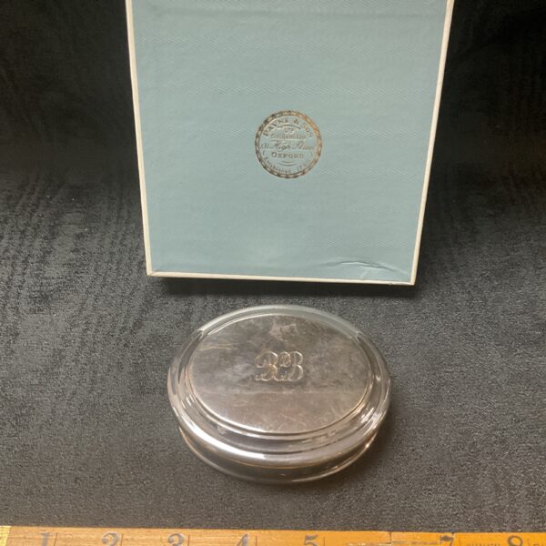 Antique silver trinket pot by Payne and Son of Oxford, hallmarked silver.