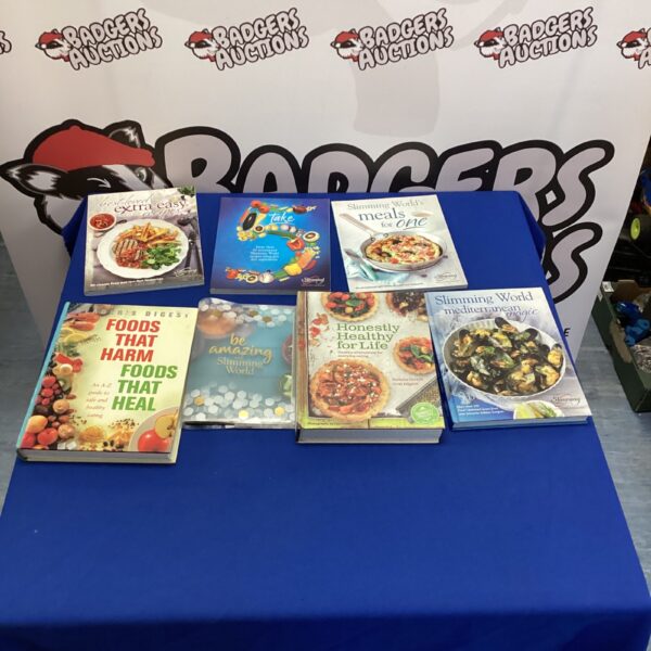Slimming World books and healthy eating cookbooks bundle.