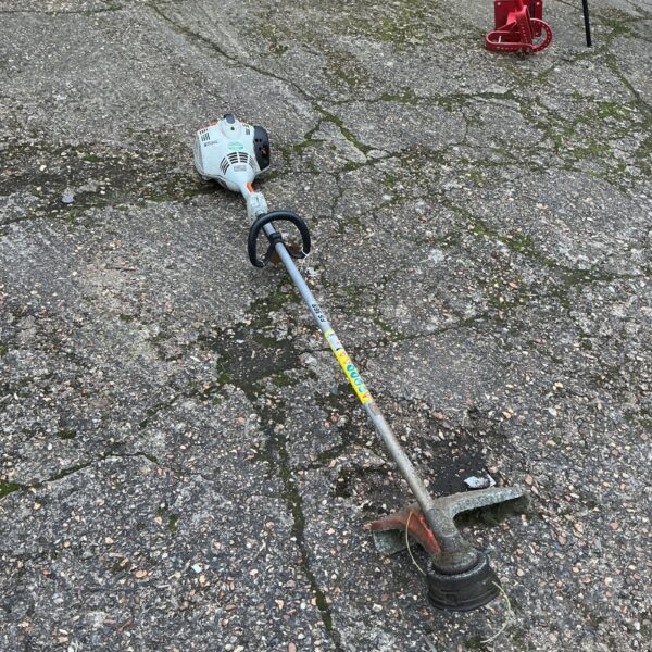 Stihl FS 56 R petrol strimmer for garden landscaping and maintenance.