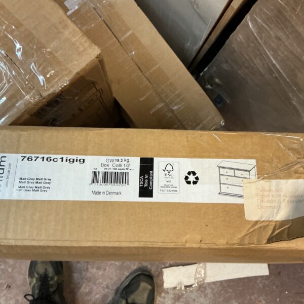 Tvilum 9049 chest of drawers kit in original packaging.
