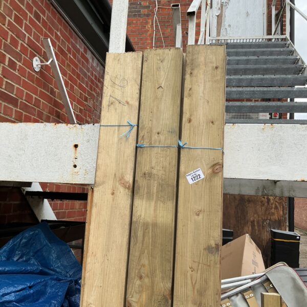 Stack of softwood timber bundles for construction projects.