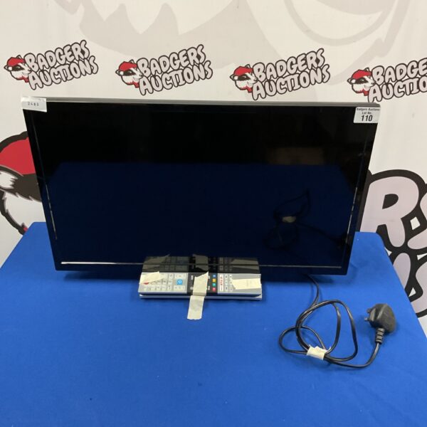 Compact 24 inch Toshiba television for small spaces.