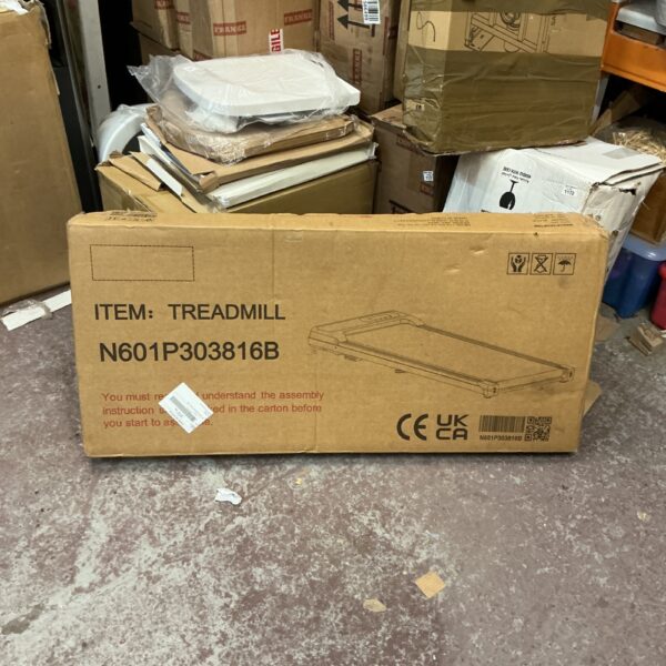 Treadmill in original packaging, ready for a new owner.