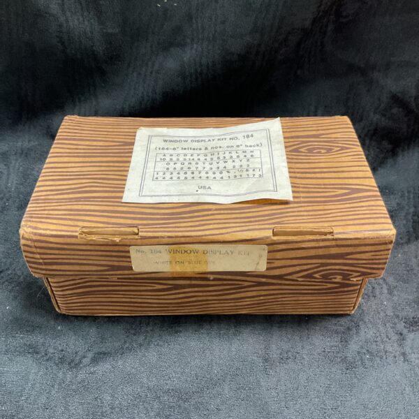 Vintage Magic Master Dayglo Sign Kit No. 184 box front view.