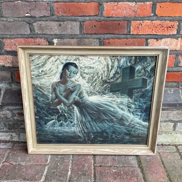Vintage lithograph of Alice Markova as Giselle by Vladimir Tretchikoff.