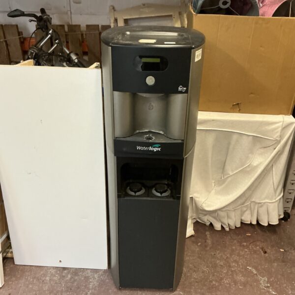 Silver Water Logic water chiller with bottle space.