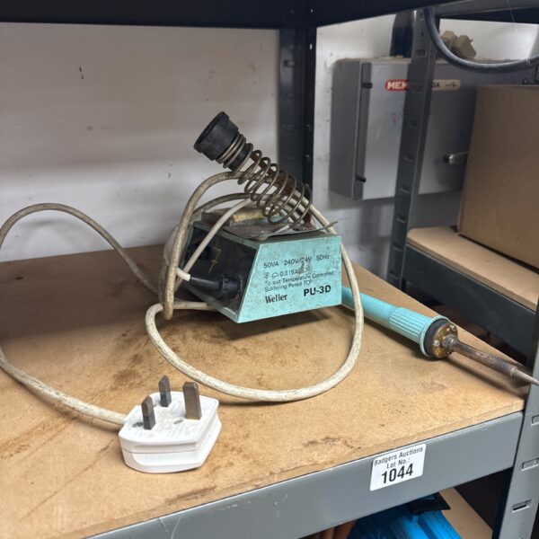 Vintage Weller PU-3D soldering iron with power supply.