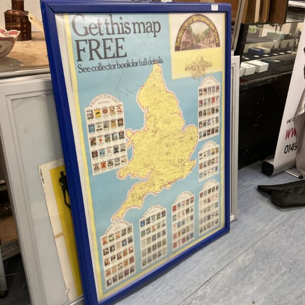 Framed print of vintage Whitbread Inn Signs for collectors.