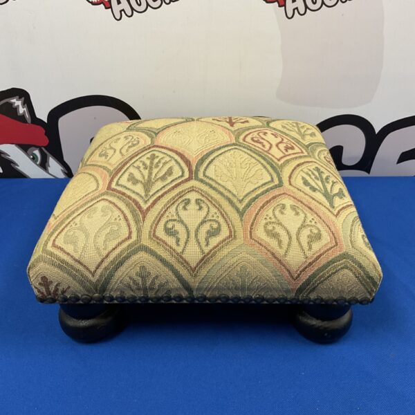 Vintage William Morris style tapestry footstool by Hines of Oxford.