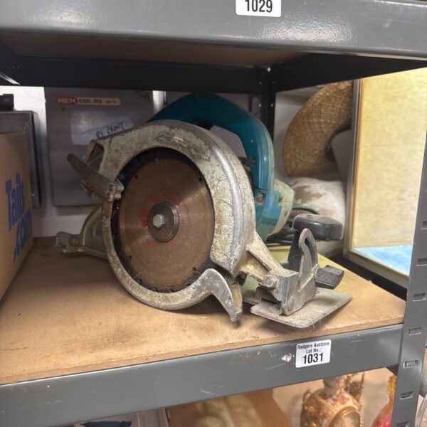 Vintage Wolff Sapphire circular saw in used condition.