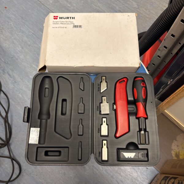 Wurth scraper cutter set 0715 66 40 in original packaging.