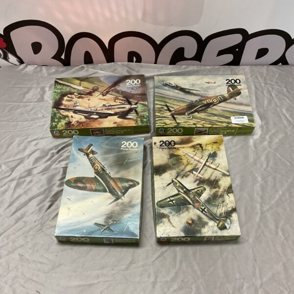 Vintage Arrow Games WW2 aircraft puzzle, collectible jigsaw.