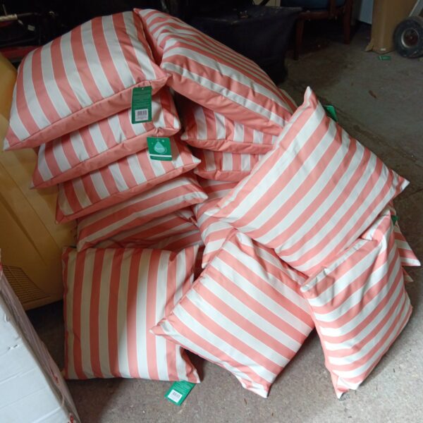 Large lot of new outdoor cushions