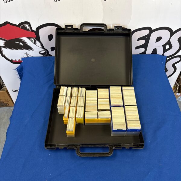 Vintage 35mm slide collection in a protective case.
