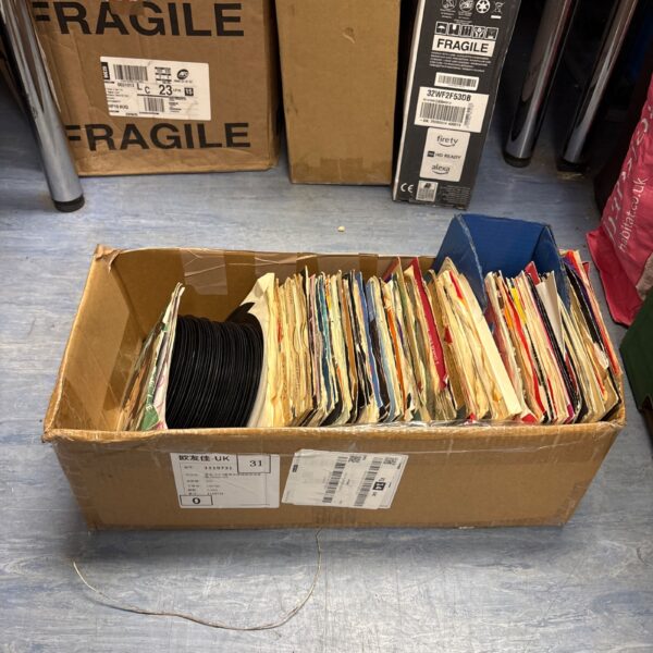 Collection of 7 inch vinyl singles including Tina Turner and Elton John.