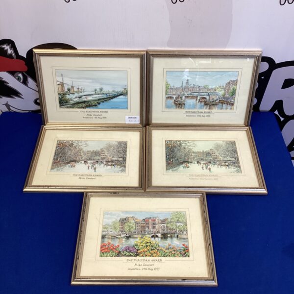 Limited edition Amsterdam Team Europe train prints by Grace Meeking.