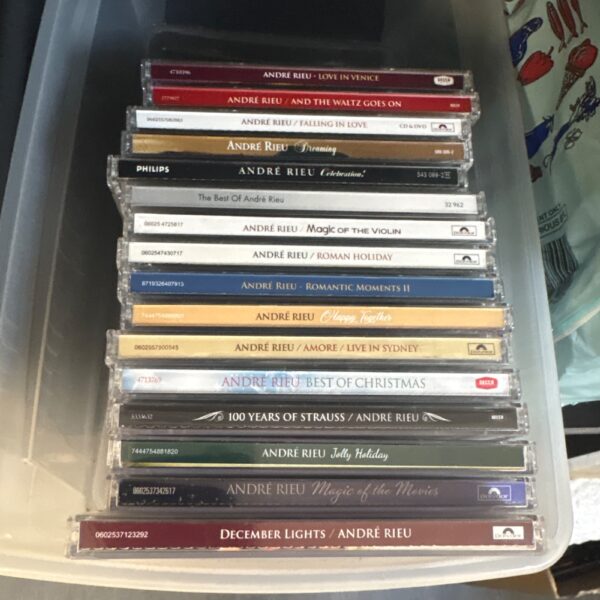 Andre Rieu CD collection featuring various album covers.