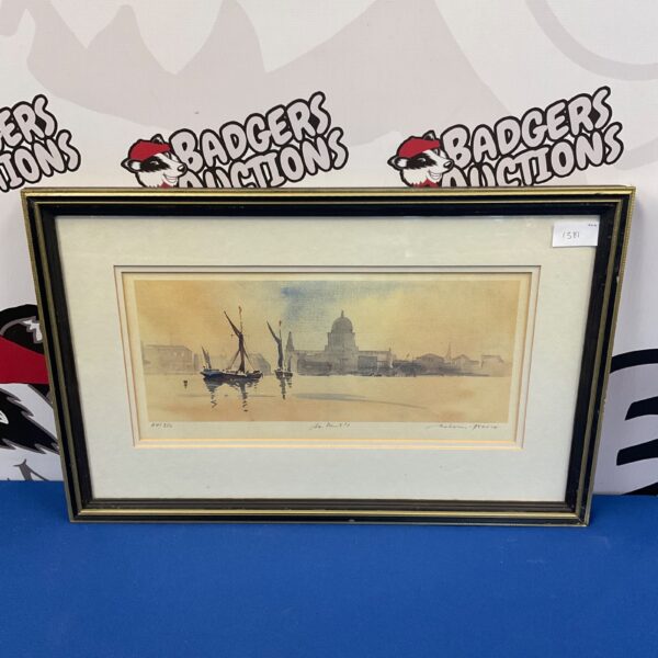 Signed limited edition Anthony Pearce print of St Paul's Cathedral.