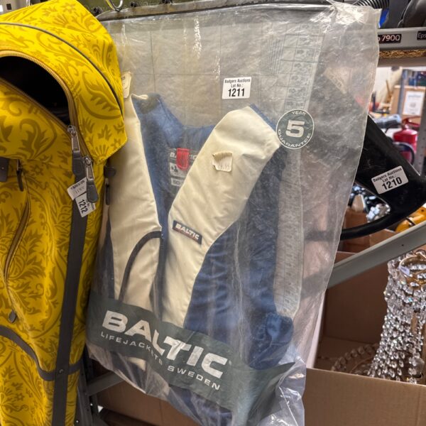 Used Baltic life jacket for 50-70kg users, marine safety equipment.