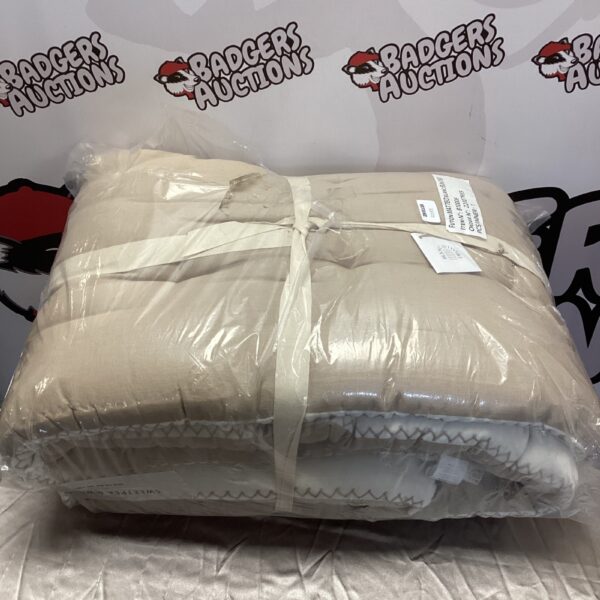 New beige futon cover, Blanc d'voire brand, for home furniture.