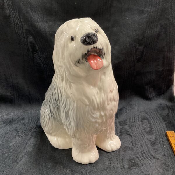 Vintage Beswick Old English Sheepdog figurine, detailed ceramic.