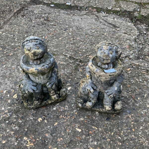 Vintage Bill and Ben flower pot men garden ornaments.