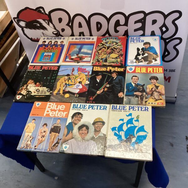 Vintage bundle of Blue Peter annuals, collectable children's books.