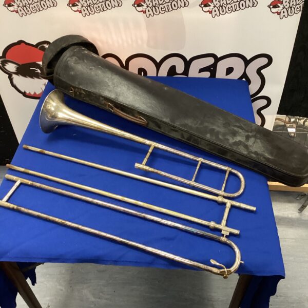 Vintage Boosey & Co trombone in good condition.