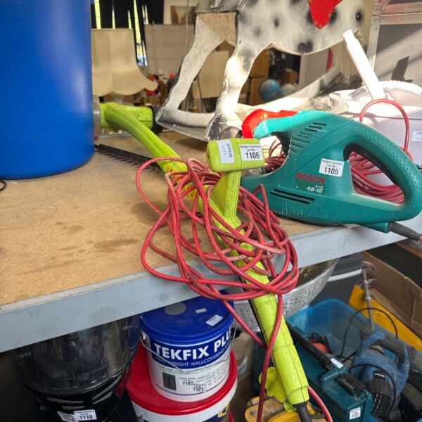 Used Bosch electric garden lawn edger with power cable.