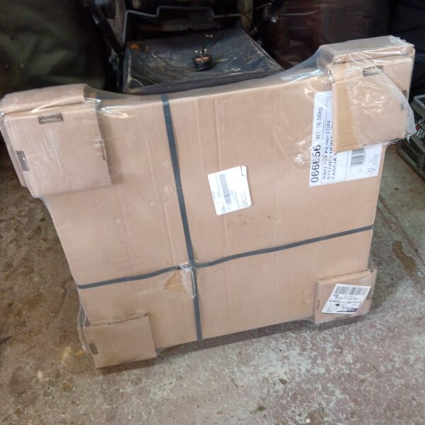 New B&Q Kempton stove front in original packaging.