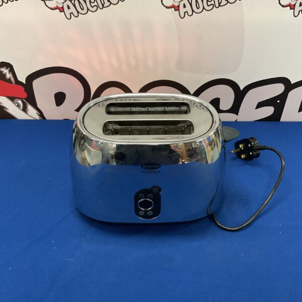 Vintage Breville Classique chrome toaster for kitchen display.