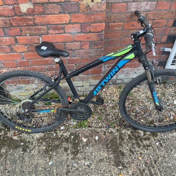 Used Btwin Rockrider 340 mountain bike with front suspension.