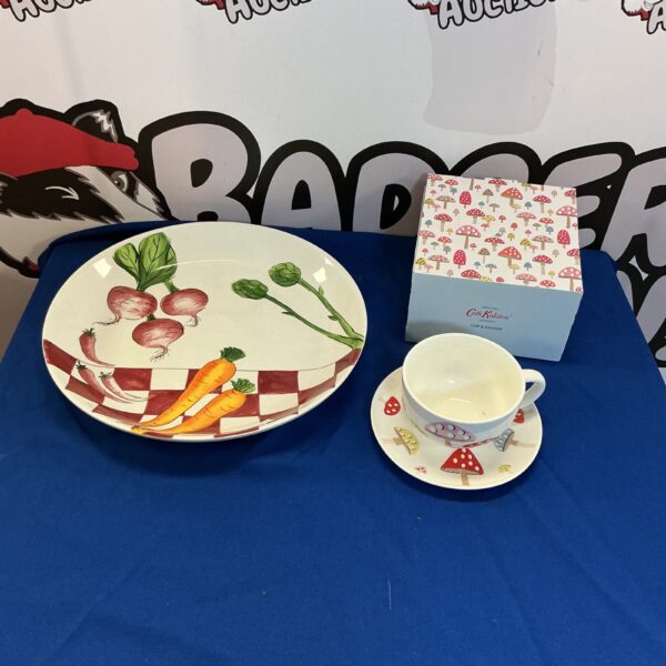 Vintage Cath Kidston coffee set with floral pattern on saucer.