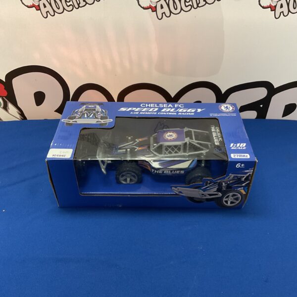 Chelsea FC 1:18 scale remote control buggy for collectors.