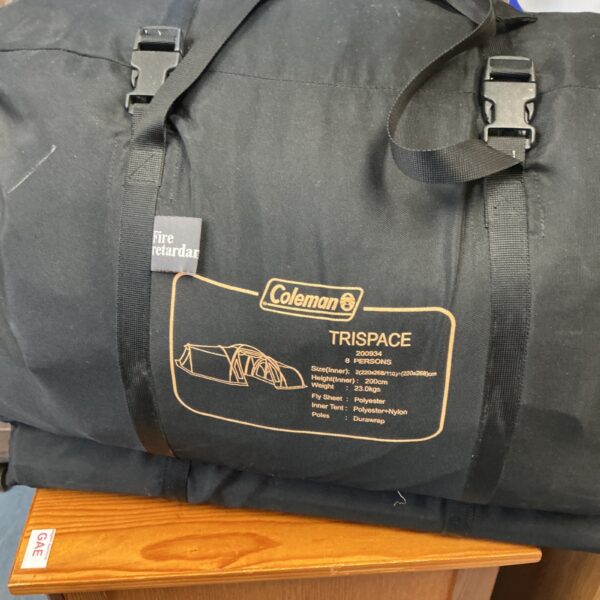 Coleman Trispace 8 person tent, spacious family camping shelter.