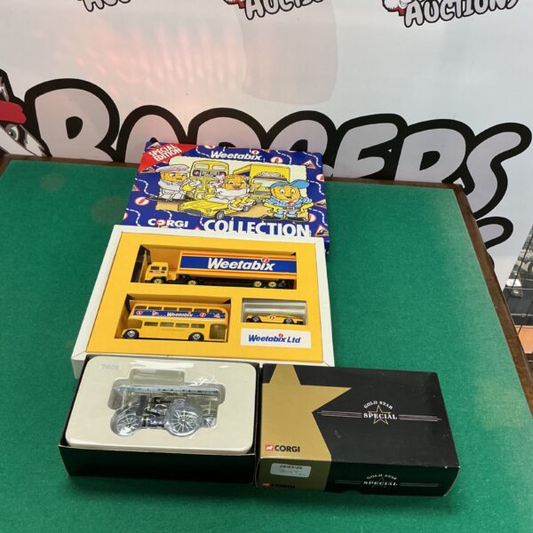 Corgi Weetabix collection and Gold Star diecast models for collectors.