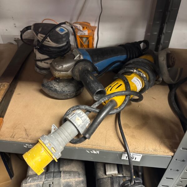 Untested Dewalt 110v angle grinder for metalworking and DIY projects.